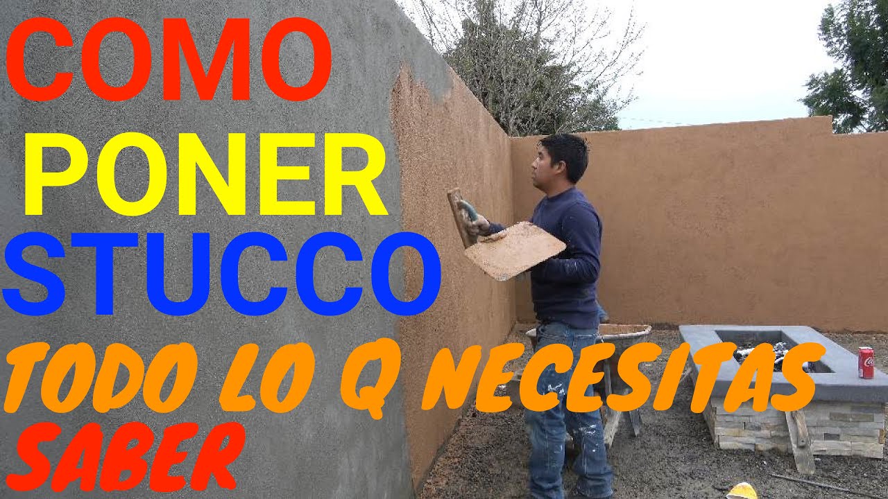 COMO PONER STUCCO ENJARE CON COLOR TODO LO Q NECESITAS SABER