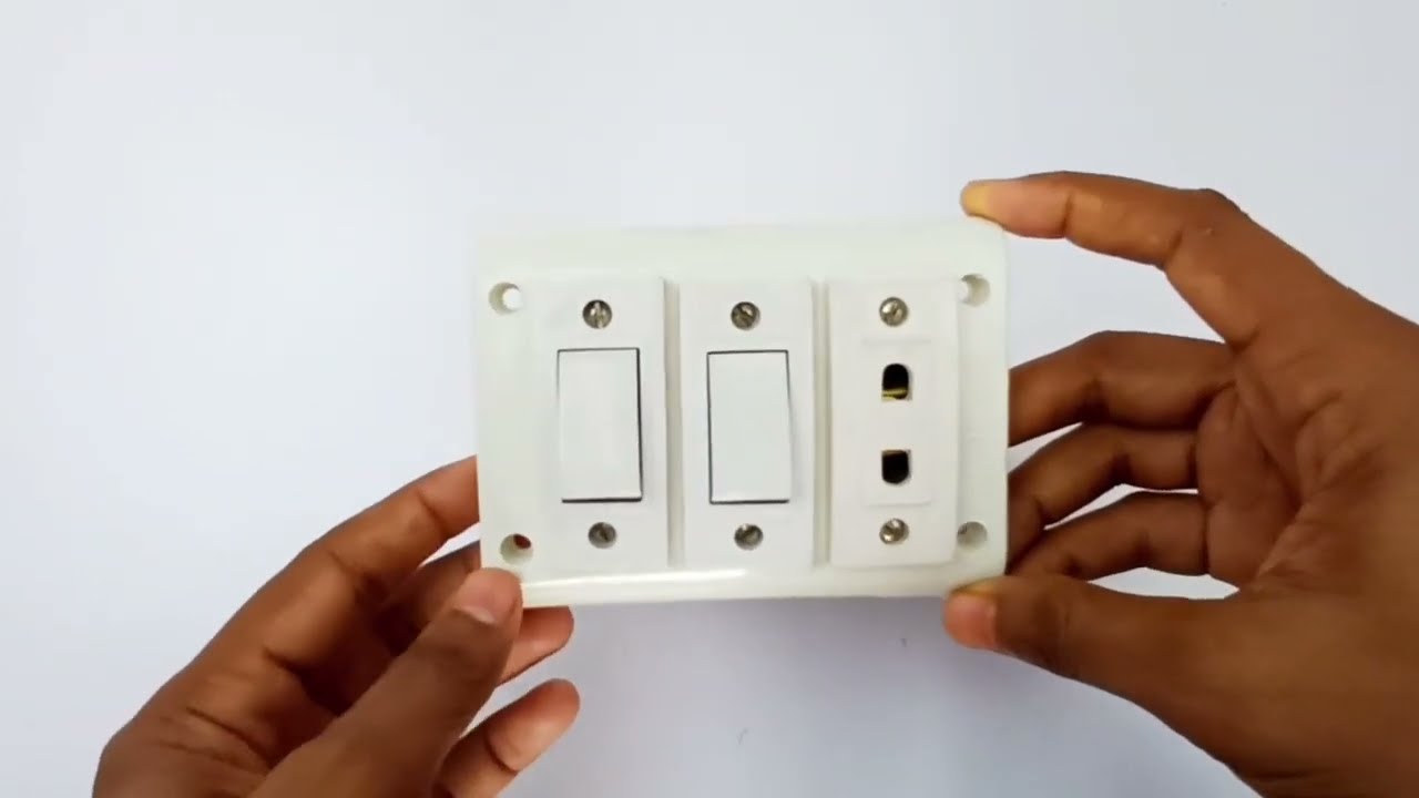 ২ সুইচ ১ সকেট ইজি কানেকশন | 2 switch 1 socket connection | কারেন্টের বোর্ড ফিটিং