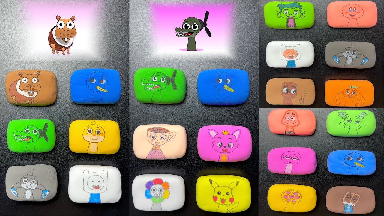 GUESS which Sprunki Character will come out of the Cubes #colormixing #sprunki #colors #art