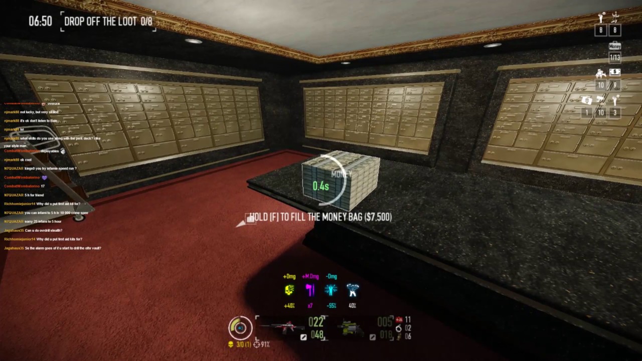 Overdrill All Bags, One Down, Solo, No (AI, Downs, Converts, Assets) [Payday 2]