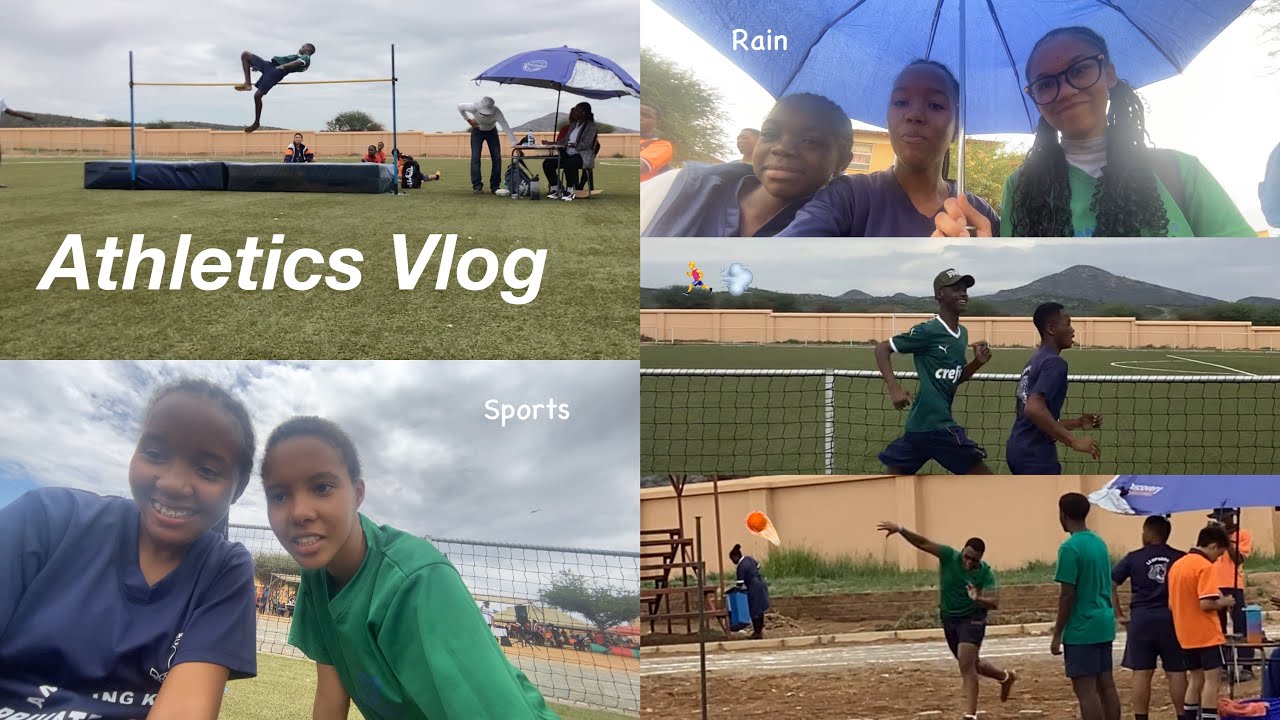 Athletics vlog ( school, rain , sports )🏋️‍♀️🌧️