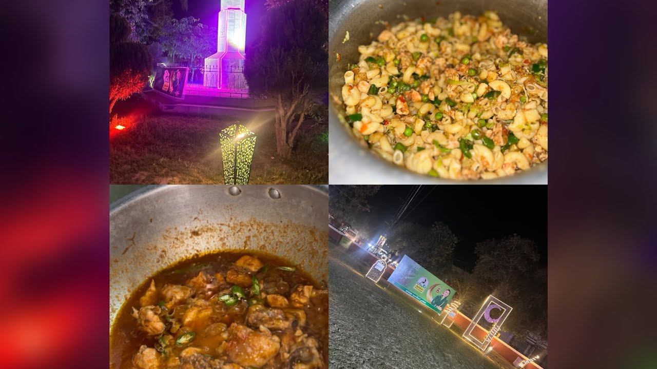 Ramdan ki Amad sy bazar saja howa|Aftare m bht si diches bani|signature charci karai nd macroni 