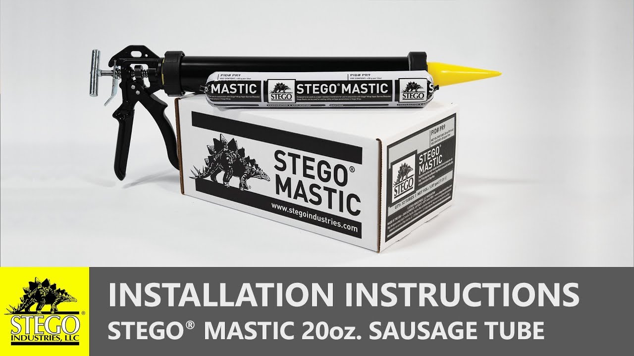 STEGO&reg; MASTIC | Tips on How to Use a Sausage Caulking Gun