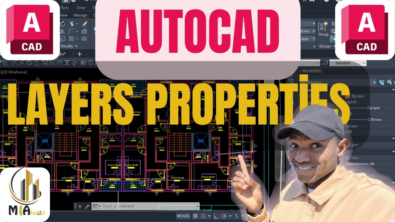 AutoCAD 2025 Layers Properties Profesyonel Çizim için İzleyinKolay ve Hızlı Yöntemler