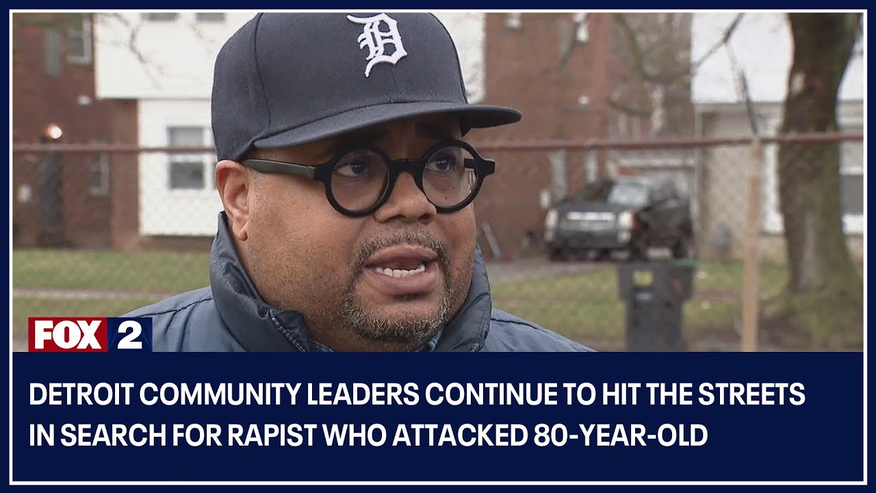 Detroit community leaders continue to hit the streets in search for rapist who attacked 80-year-old