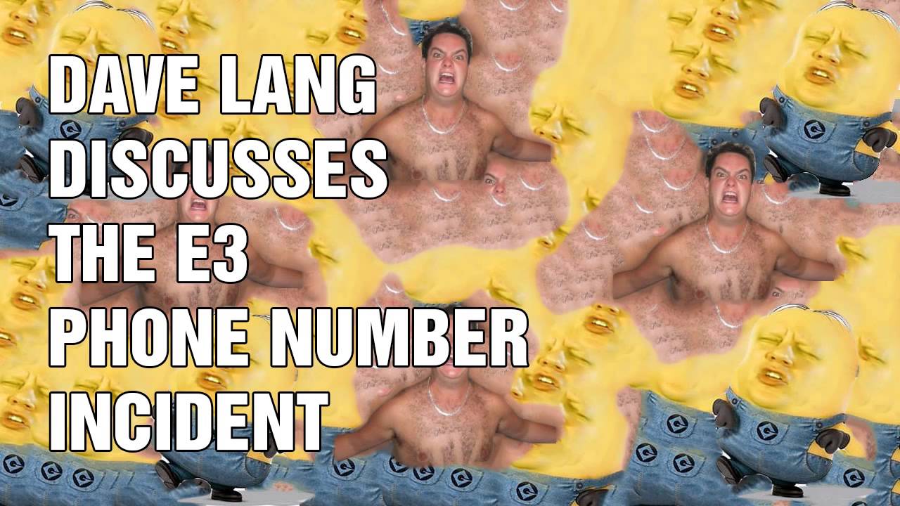Dave Lang Discusses The E3 Phone Number Incident (07/13/2015)