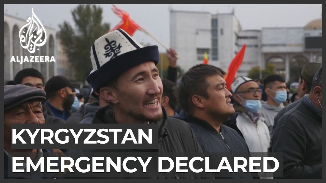 Kyrgyzstan unrest: Gunfire, chaos on streets as emergency declared
