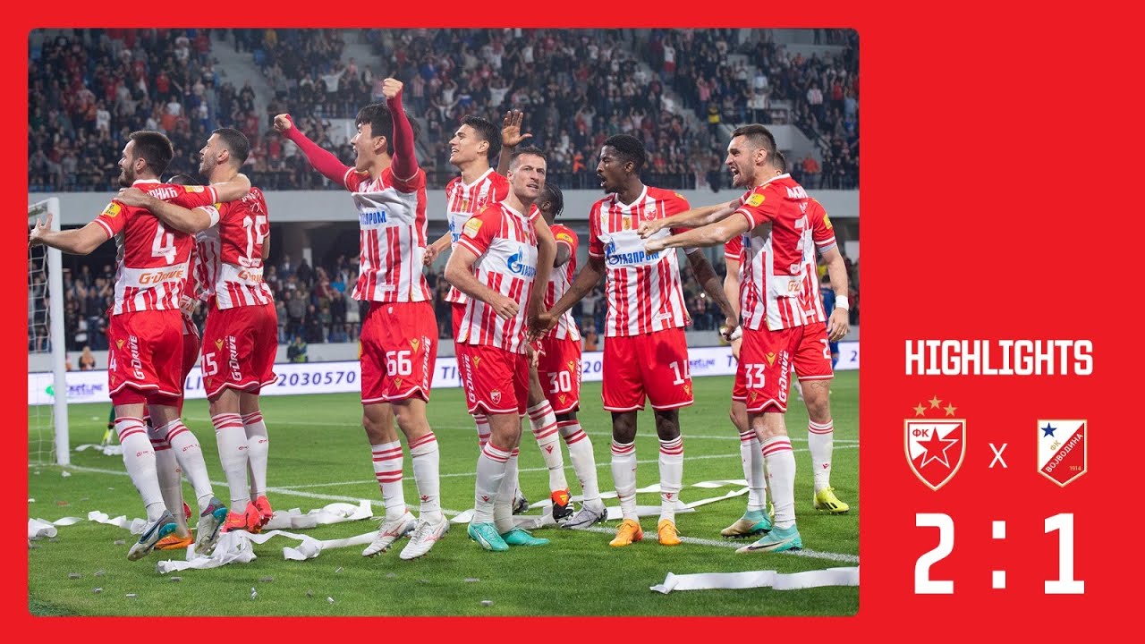 Crvena zvezda - Vojvodina 2:1, highlights