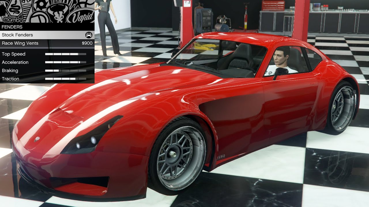 GTA 5 - Past DLC Vehicle Customization - Bravado Verlierer (TVR Sagaris/ Wiesmann)