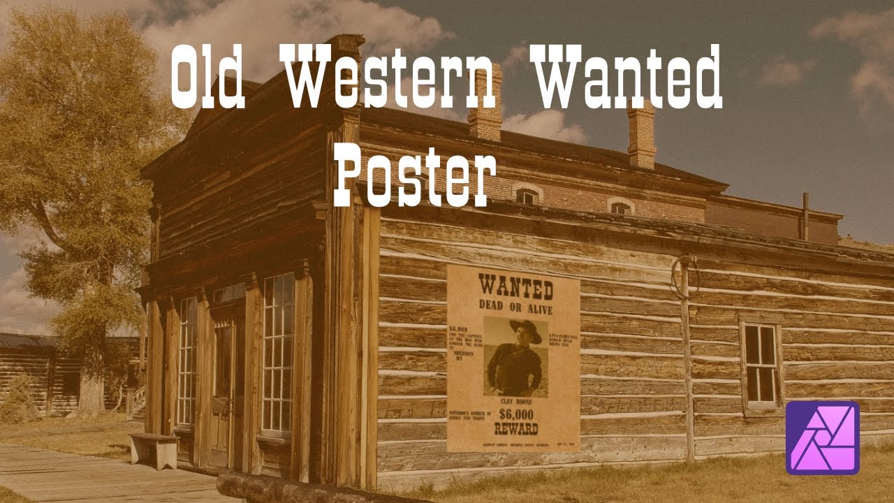 How to Create an Old Western Wanted Poster in Affinity Photo