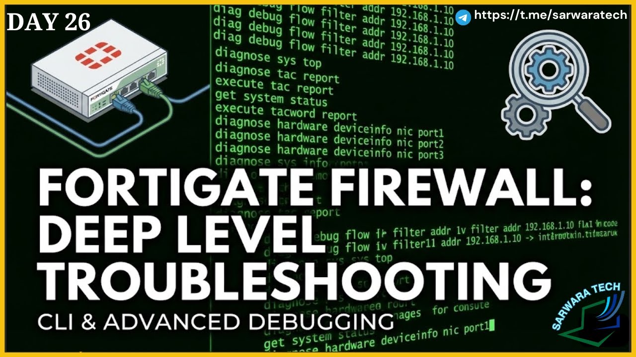 Day 26 - Deep Dive Troubleshooting | FortiGate Firewall