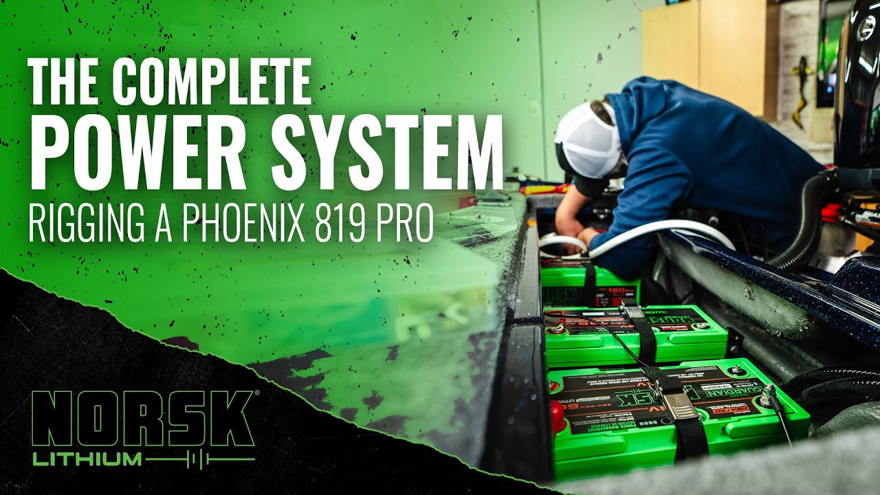 Rigging a New Phoenix 819 Pro Bass Boat With Only 3 Norsk Lithium Batteries