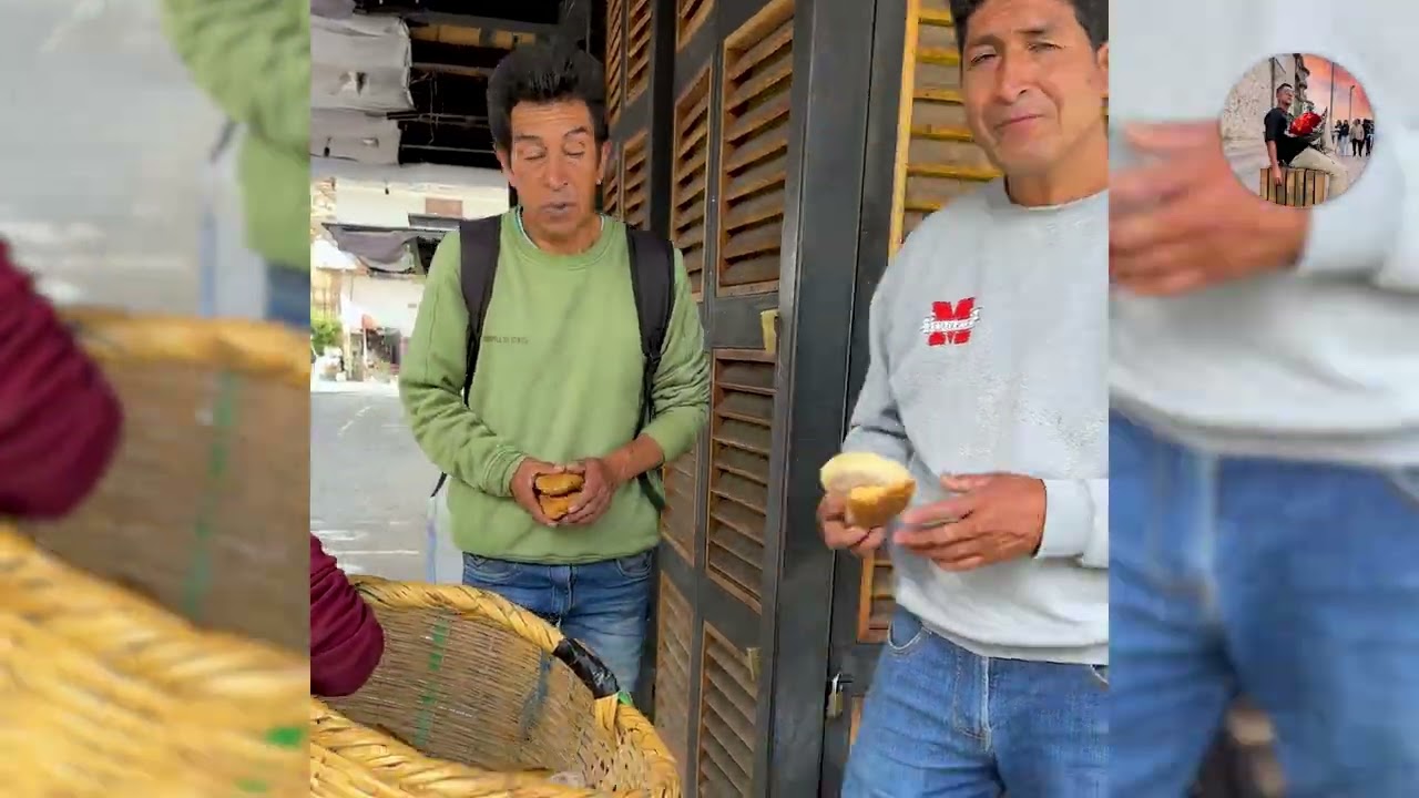 Compró todos los panes a este señor y regaló a las personas en la calle 💸🥖