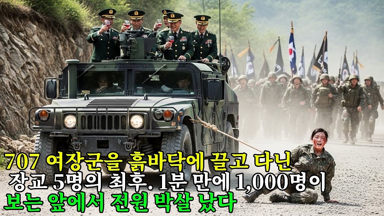 707 출신 '쓰리스타' 여사령관을 바닥에 질질 끌고 간 장교 5명... 1분 뒤, 병사 1천 명 앞에서 놈들은 처참히 짓이겨졌다