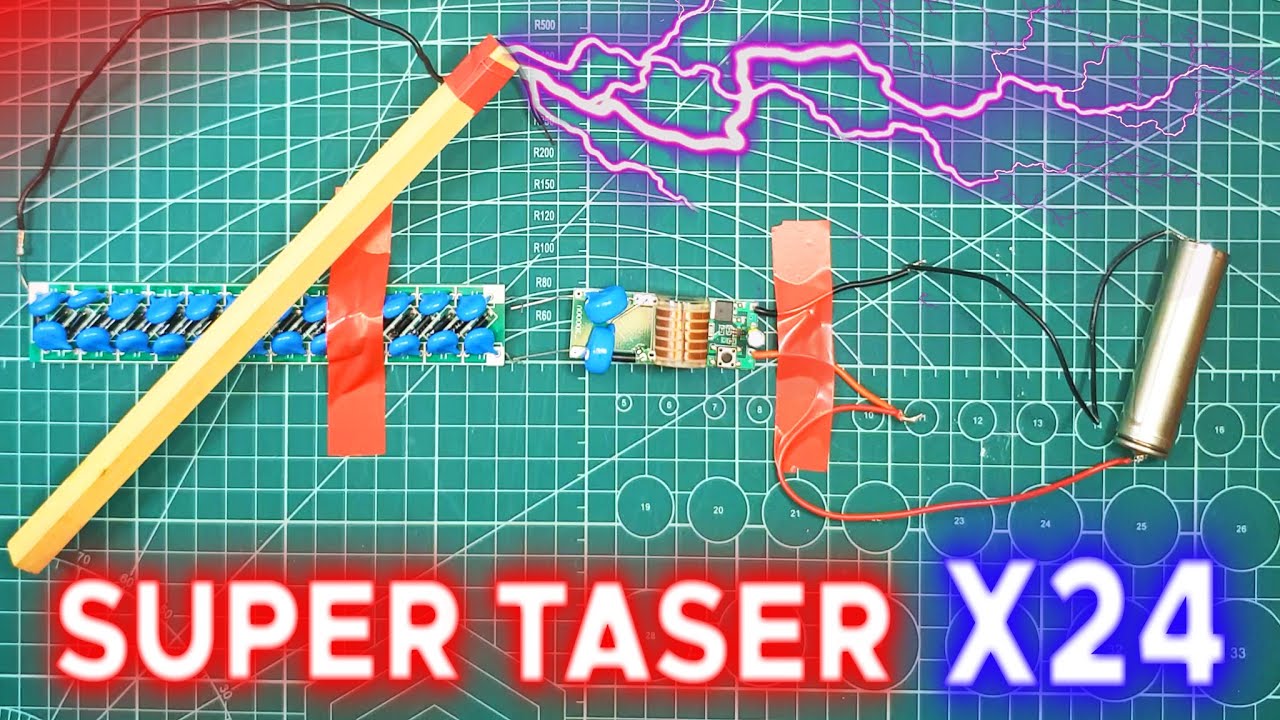 💥SUPER TASER X24💥⚡ Multiplicador de voltaje en inventos & experimentos caseros DIY