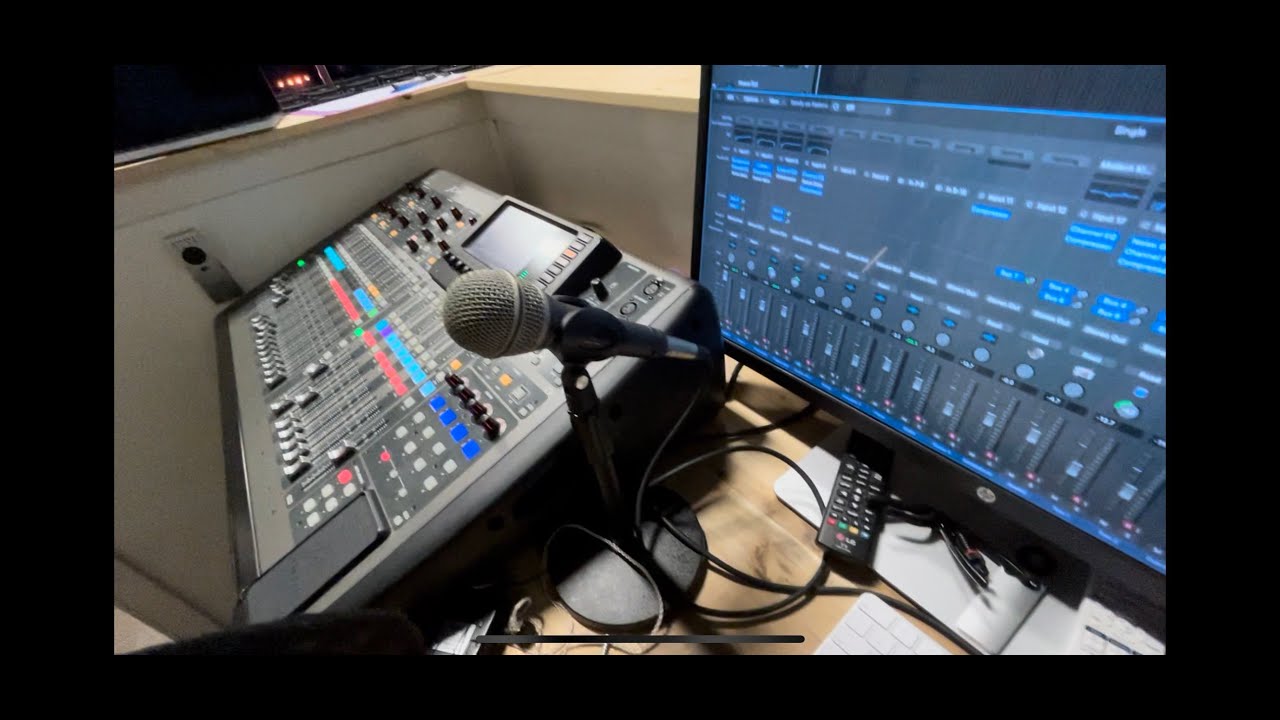 Using Logic x to Livestream X32 Behringer Live Sound DAW Live Processing