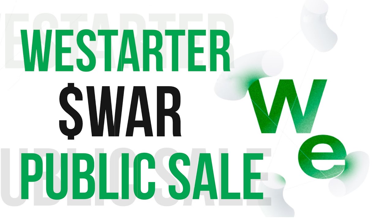 WeStarter Multi-platform  Запуск токена $WAR  Public Sale!!!🔥🚀