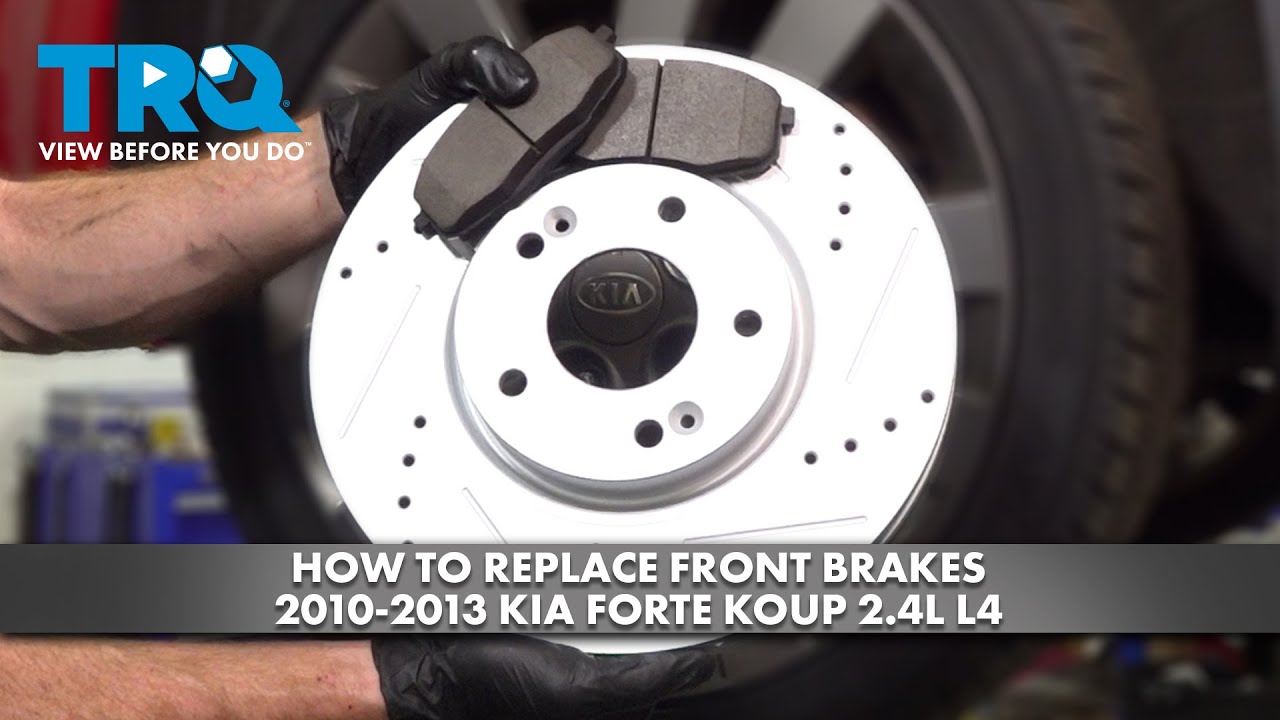 How to Replace Front Brakes 2010-2013 Kia Forte Koup 2.4L L4