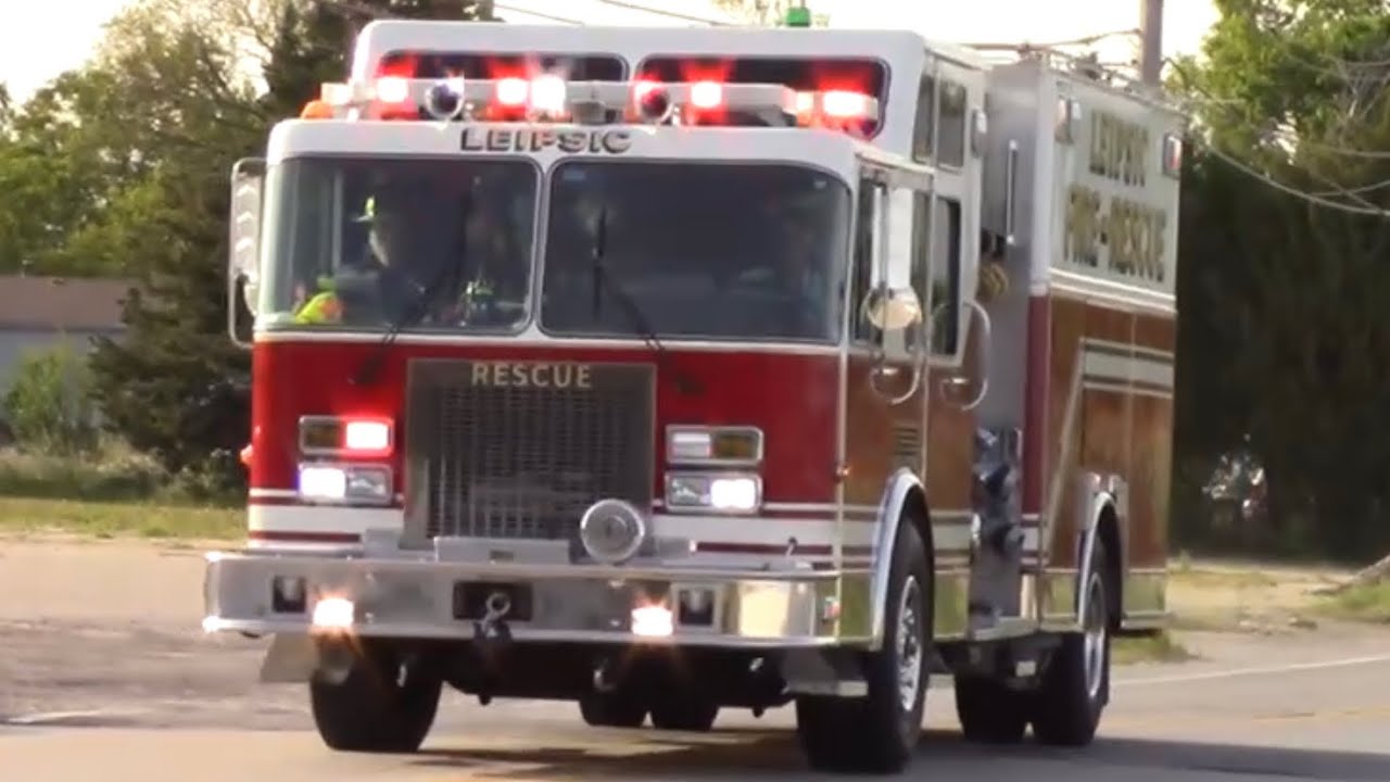 Leipsic Fire Company Rescue 53 Responding