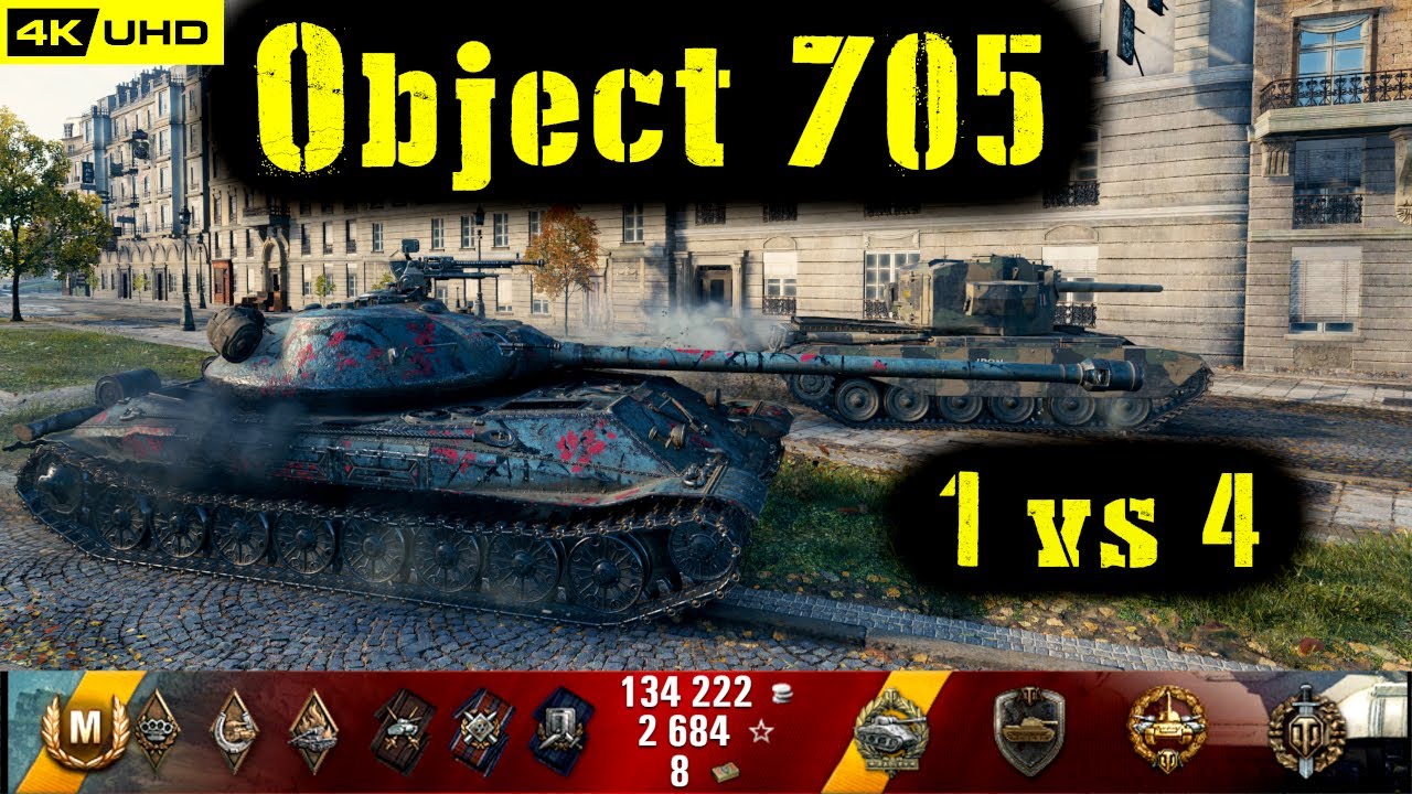 World of Tanks Object 705 Replay - 8 Kills 8K DMG(Patch 1.7.0)