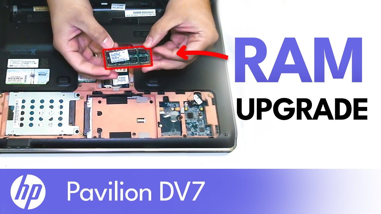 HP Pavilion DV7 RAM Removal and Upgrade (Classic Guide)