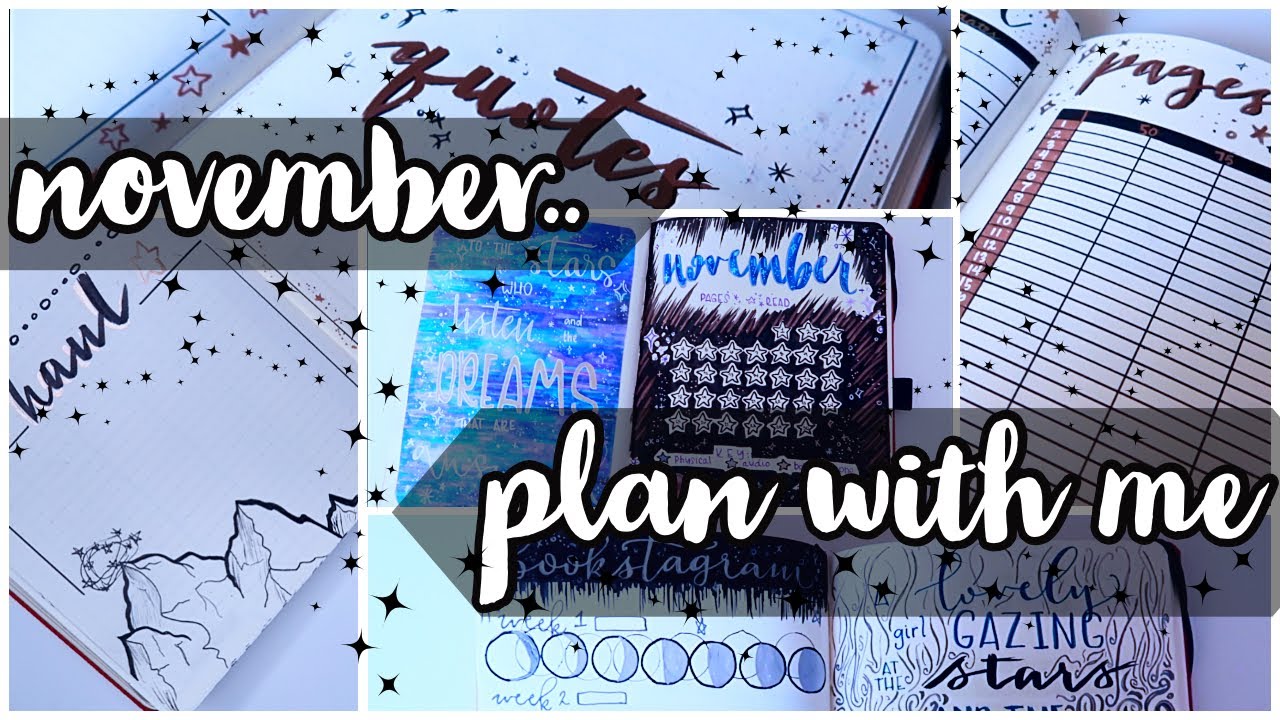 ☾ NOVEMBER: Reading Bullet Journal ☁︎
