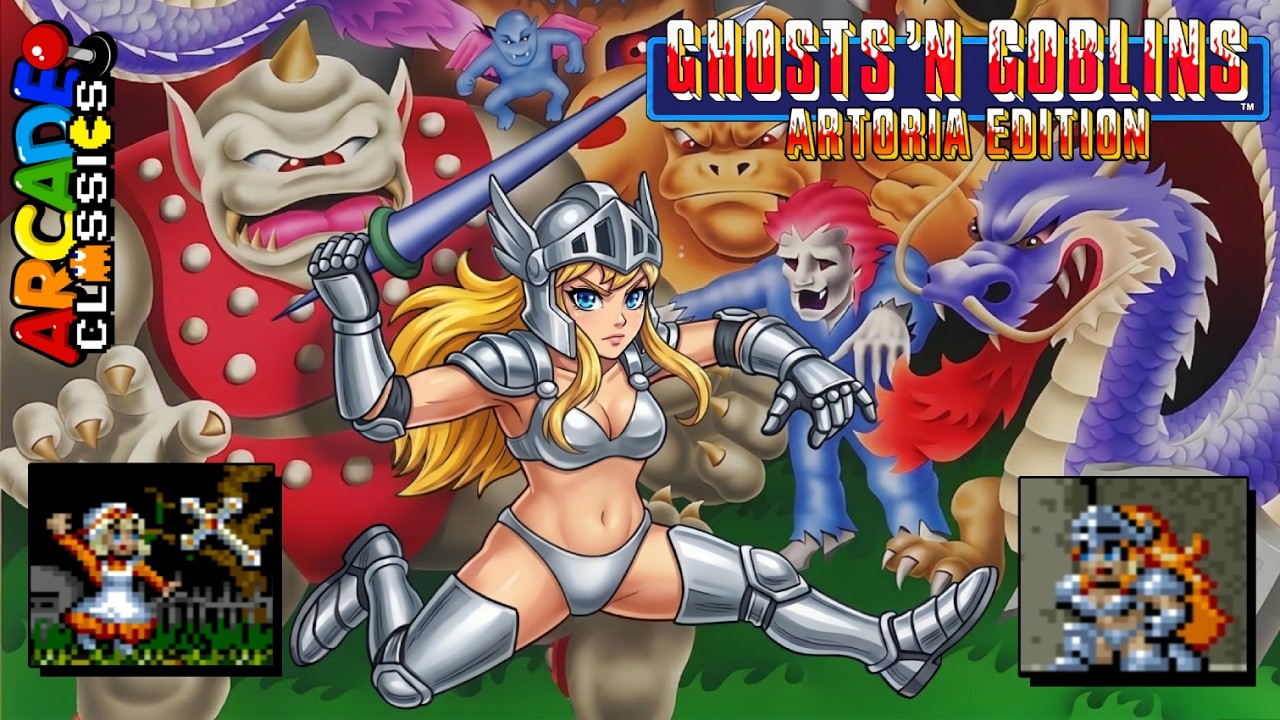 [Arcade] Ghosts'n Goblins - Knight/Maiden Artoria Edition | Sprite Hack