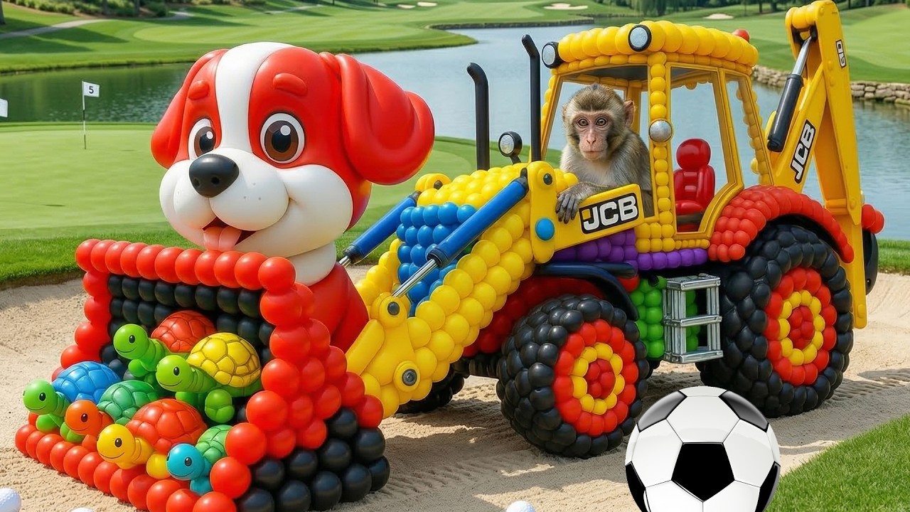 The mascot vibrato assistant tractor placed on the football field is popular, co-produced & creative