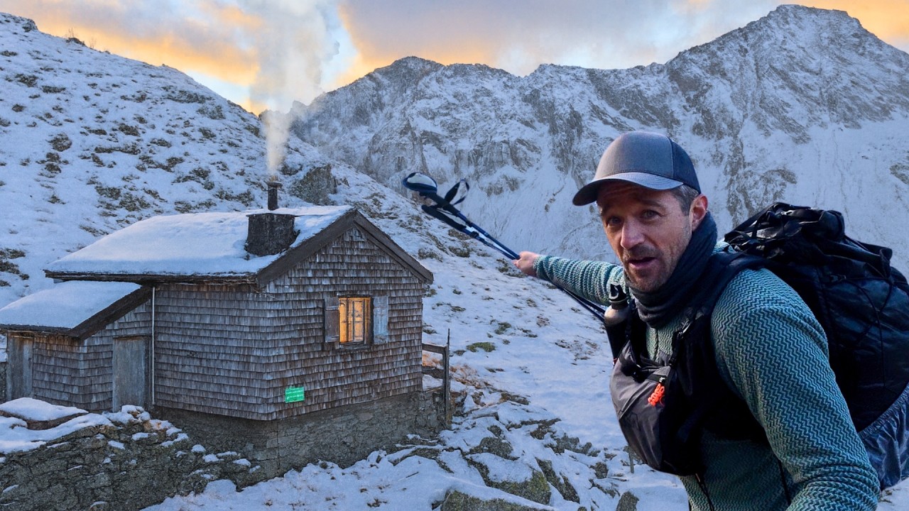 Alleine in dieser einsamen Berghütte