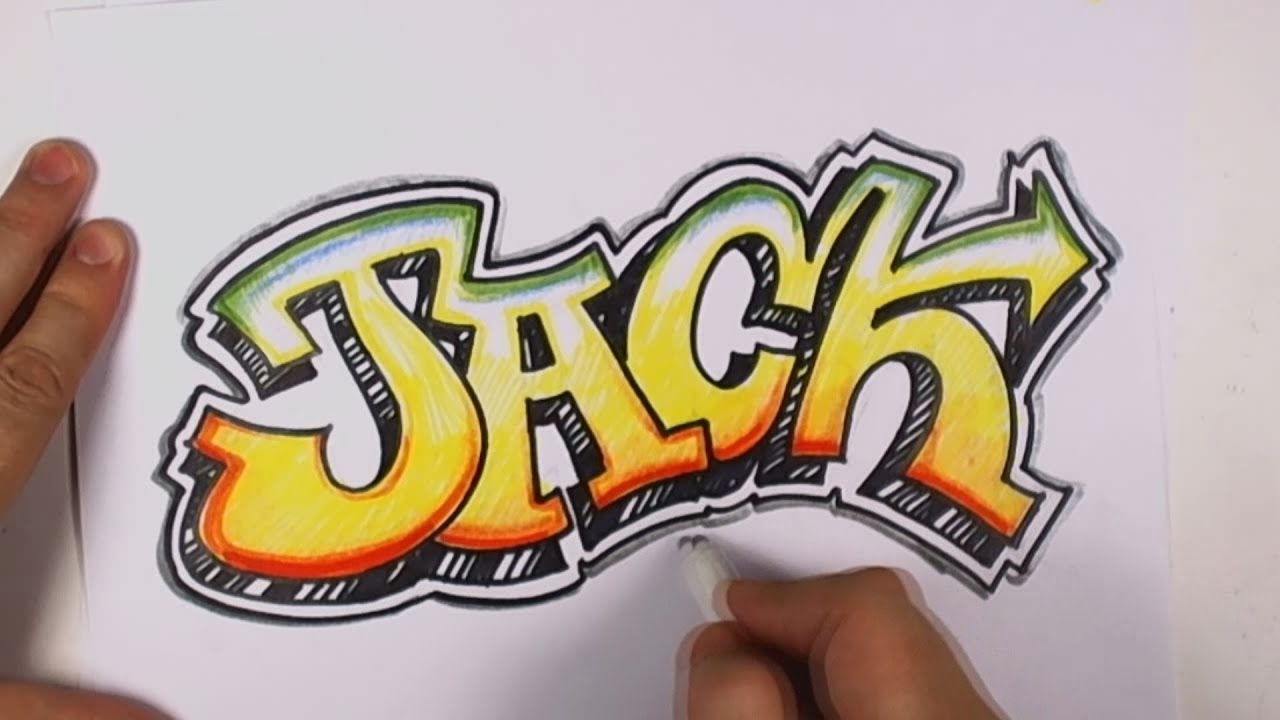 How to Draw Graffiti Letters - Jack in Graffiti Lettering | MAT