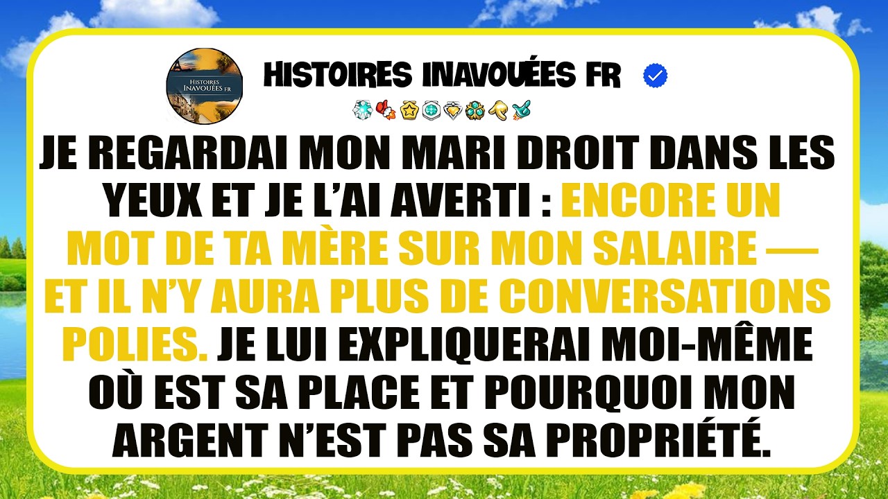 J’étais Celui Qui A Tout Fait Tout Seul ! Ingrate. Nous Sommes Partis. Maman, Appelle-moi Quand ...