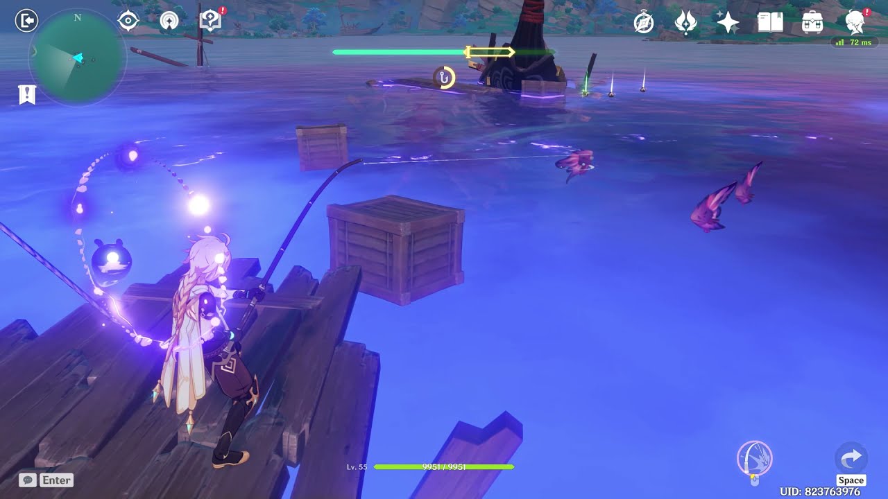 Raimei Angel Fish Location on Inazuma