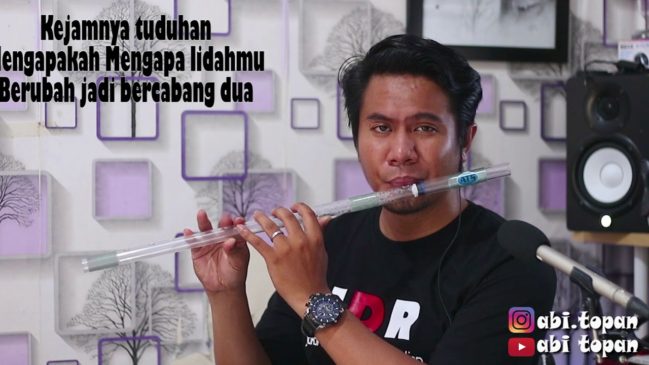 Cincin kepalsuan - Abi topan (cover lagu versi suling paralon)
