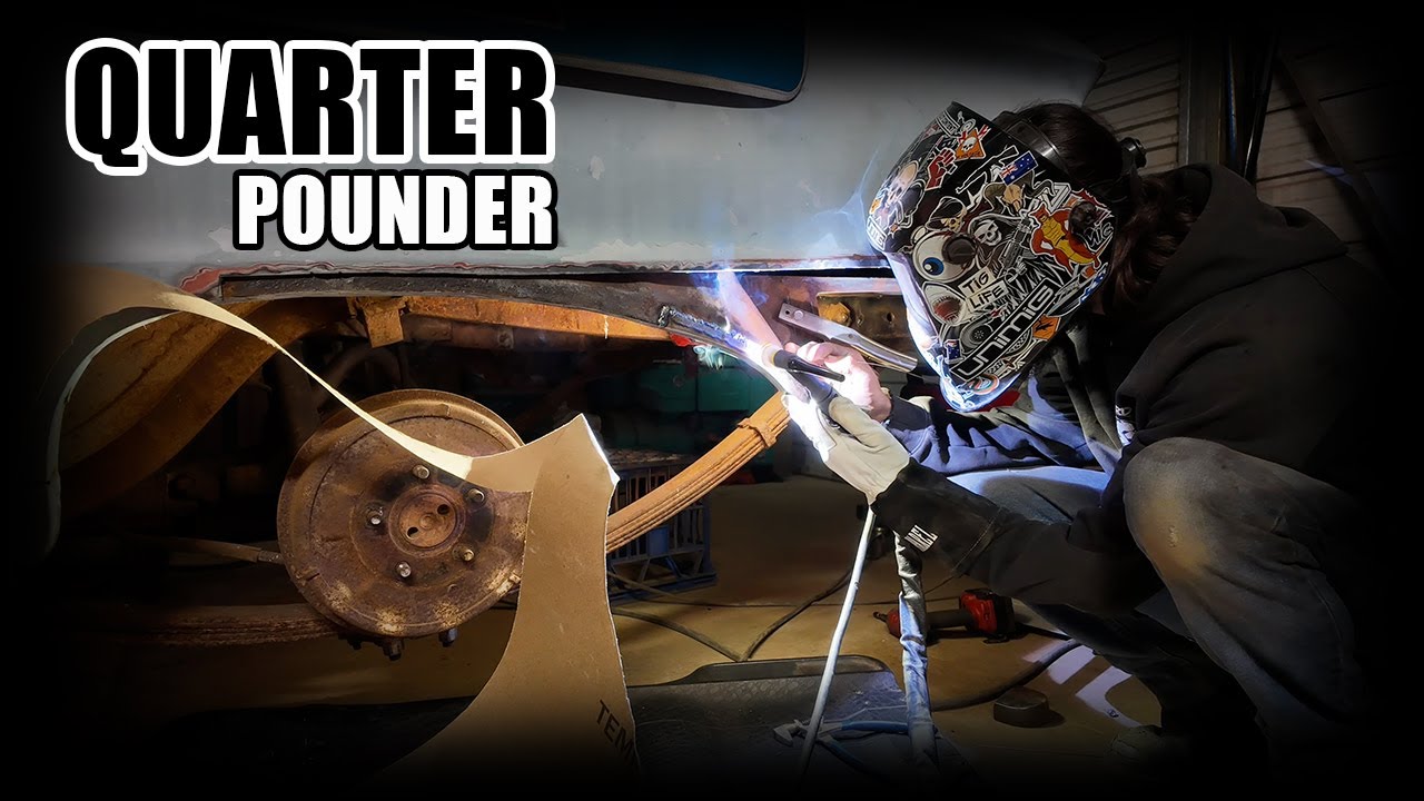 REAR QUARTERS ARE GONE !! Rear quarter replacement on the Falcon Ute | BackyardBuilds