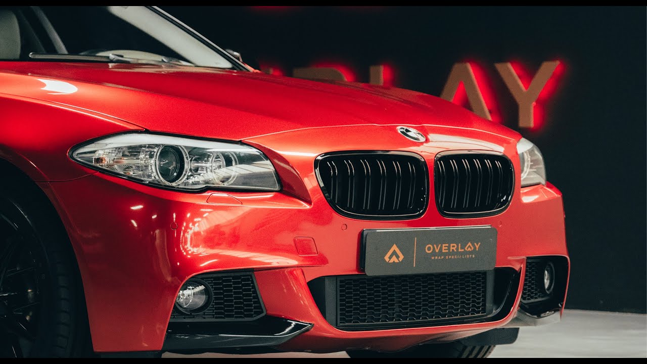 BMW 5 SERIES | Car Wrap in Ruby Red