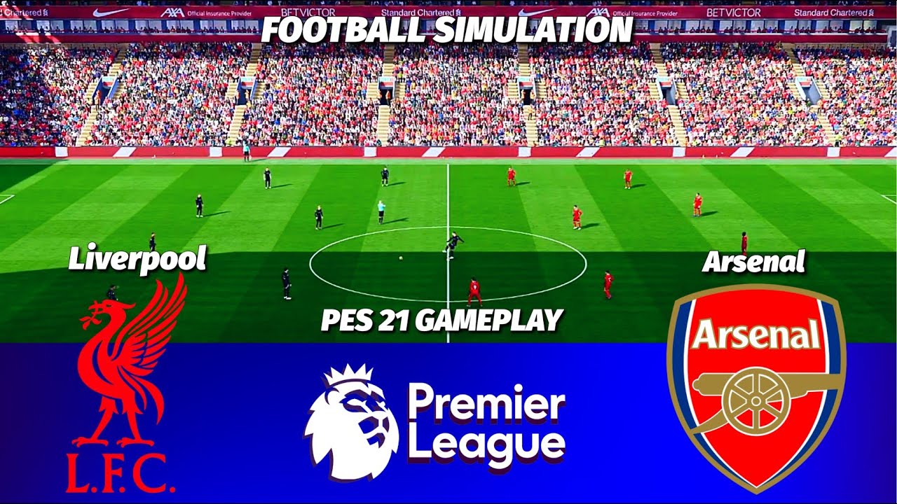🔴Liverpool vs Arsenal - English Premier League Simulation | Highlights | PES 21 Gameplay Simulation