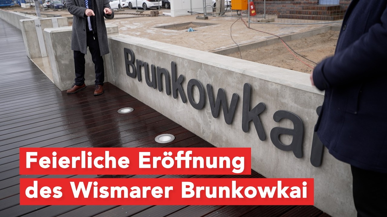 Zwischen Hochwasserschutz und Freizeitidylle - Der neue Brunkowkai in Wismar
