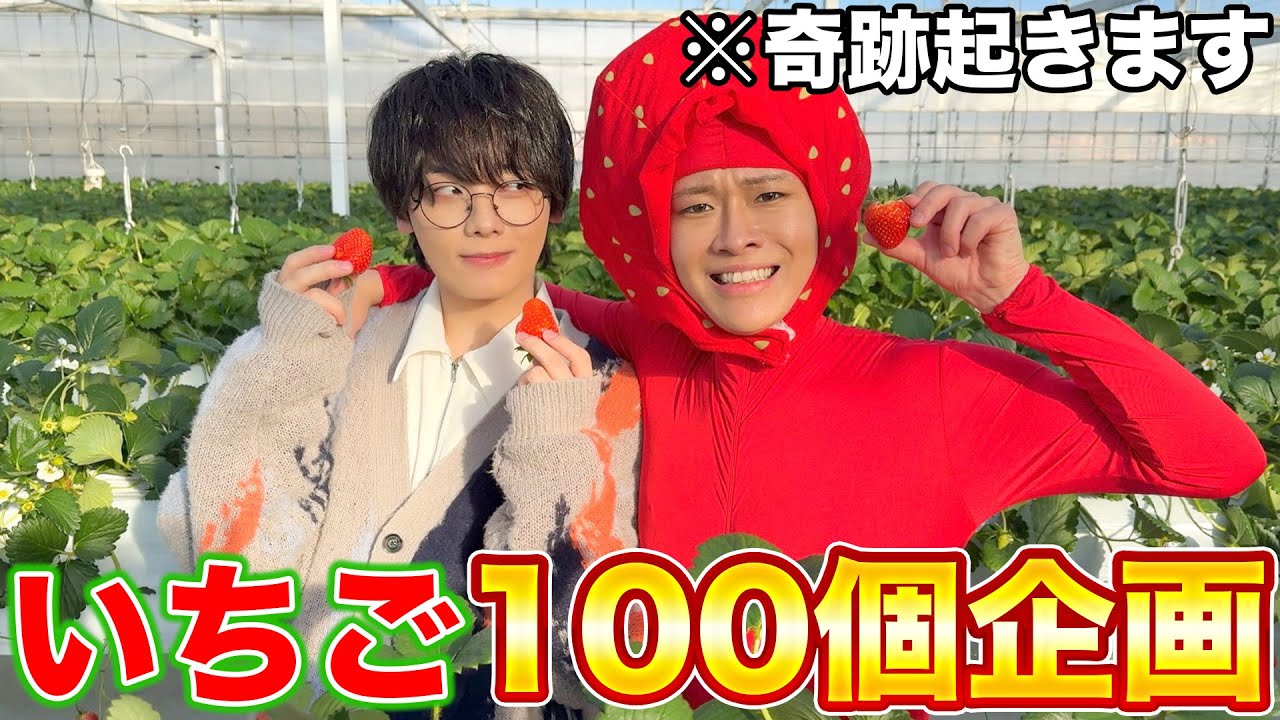 【大食い】いちご100個食べる企画やったら食べ過ぎて畑枯れたｗｗｗｗｗｗ