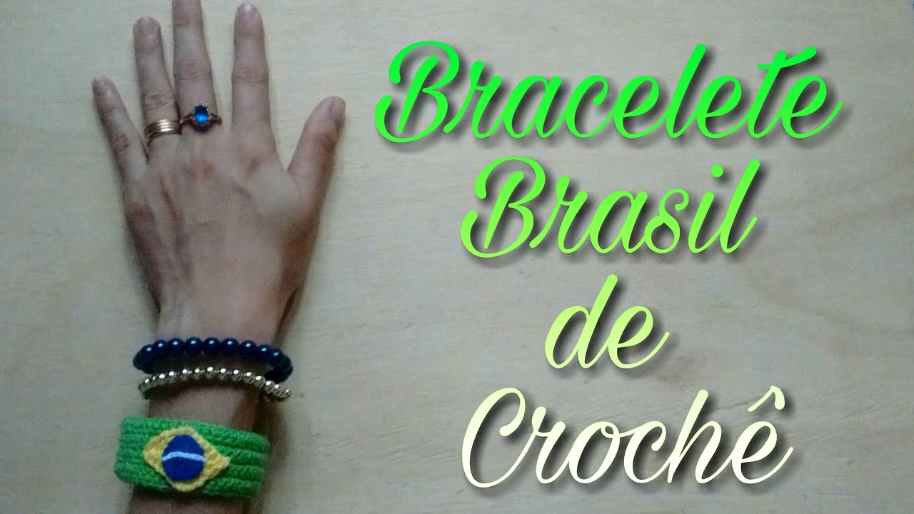 Passo a Passo - Bracelete Unissex Tema Brasil