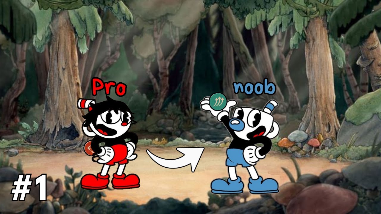 Um Noob e um PRO tentando zerar cuphead #1