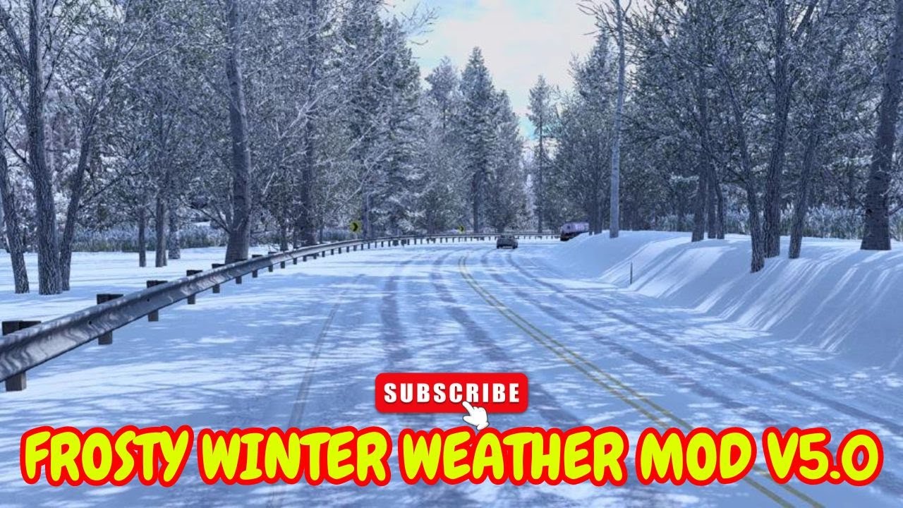 ATS 1.49 Snow Mod [Frosty Winter v5.0] Gameplay