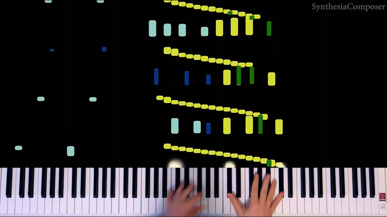 Art Blakey - Moanin' (Synthesia Piano Tutorial with hands)