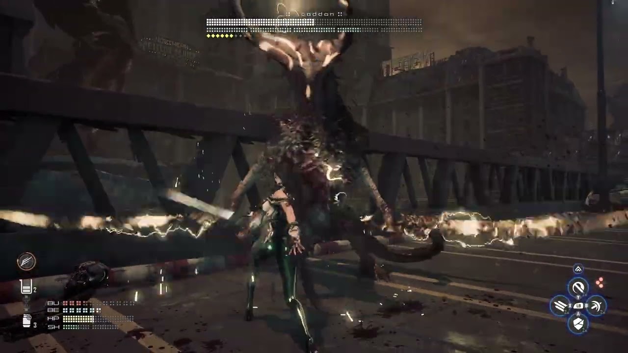 Eve vs Abaddon (modo Tachy) Stellar Blade