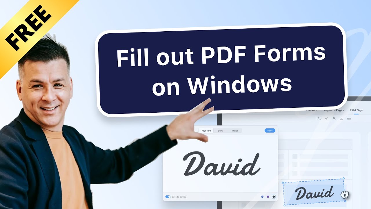 Как заполнять PDF-формы в Windows | Заполнить и подписать
