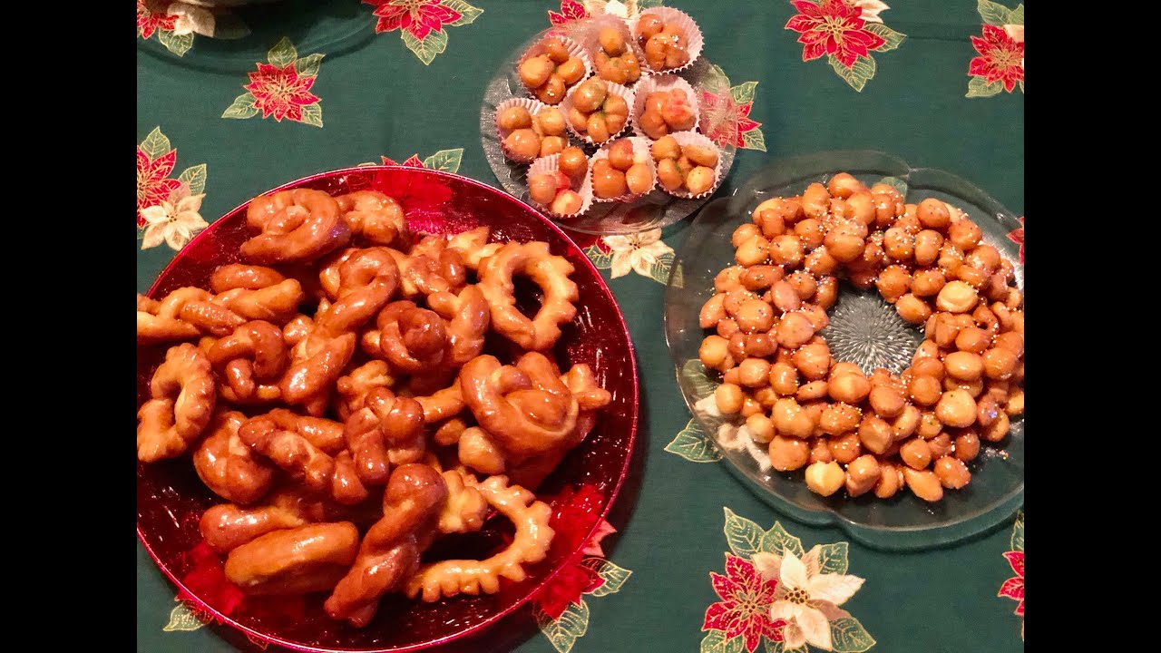 Struffoli and Scalidi Recipe / Traditional Italian Christmas Cookies