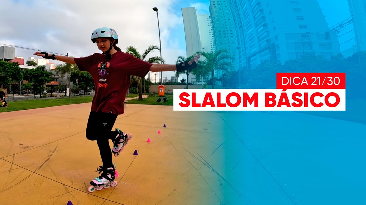 Dica #21 de 30 APRENDENDO A PATINAR | Slalom Básico
