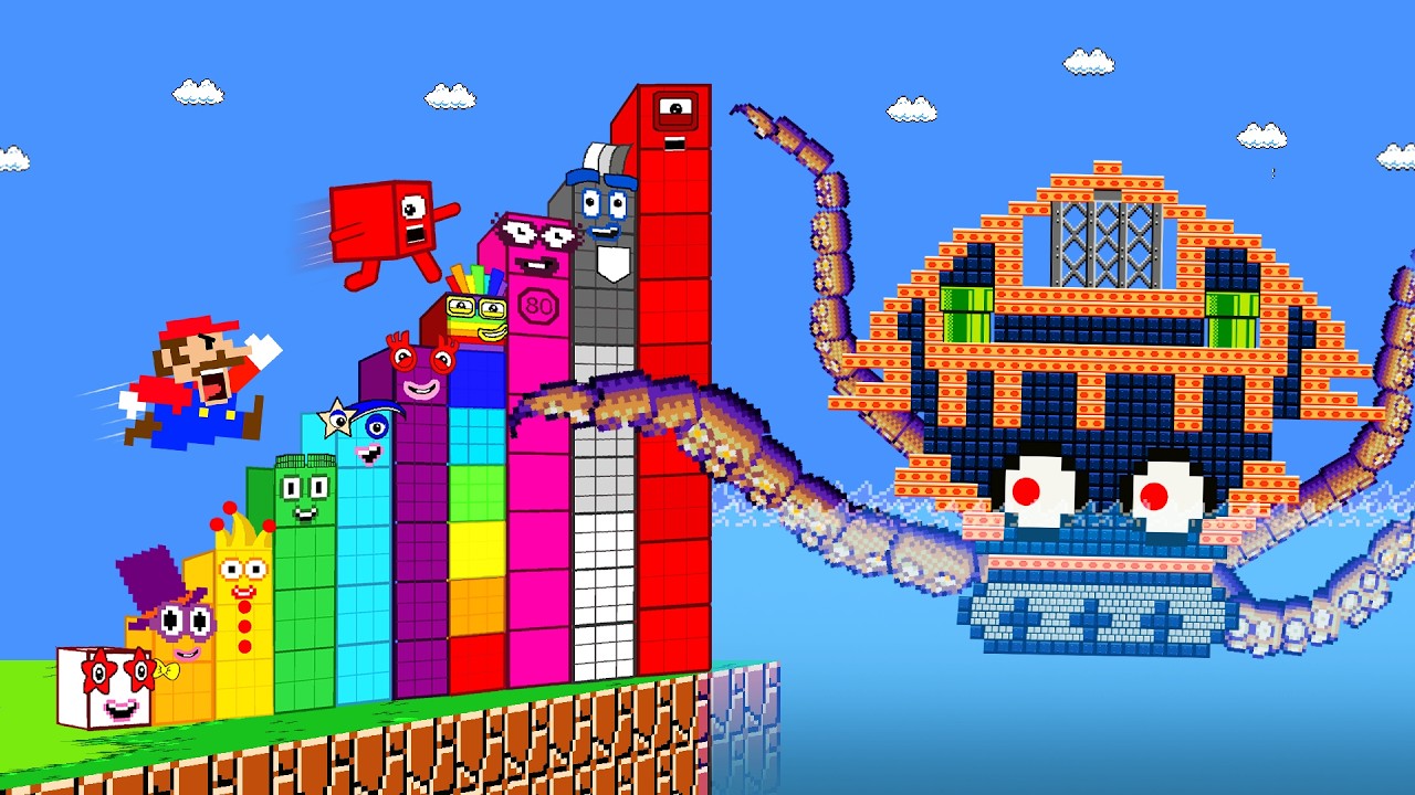 Number 1 Escapes the Biggest Octopus Maze Level Up | Game Animation