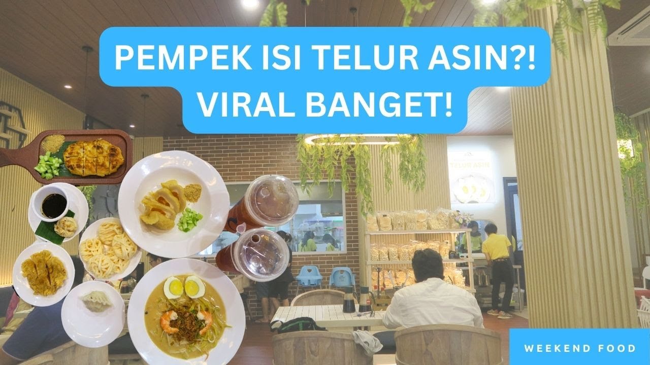 PERTAMA DI INDONESIA ! PEMPEK TERENAK PAKAI TELUR ASIN !
