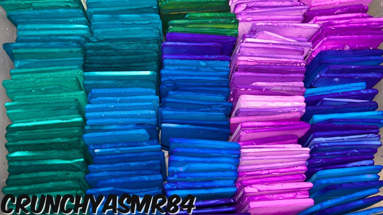 200 Dyed Chalk Thins | 200K Celebration | Mass Crush | Oddly Satisfying | ASMR
