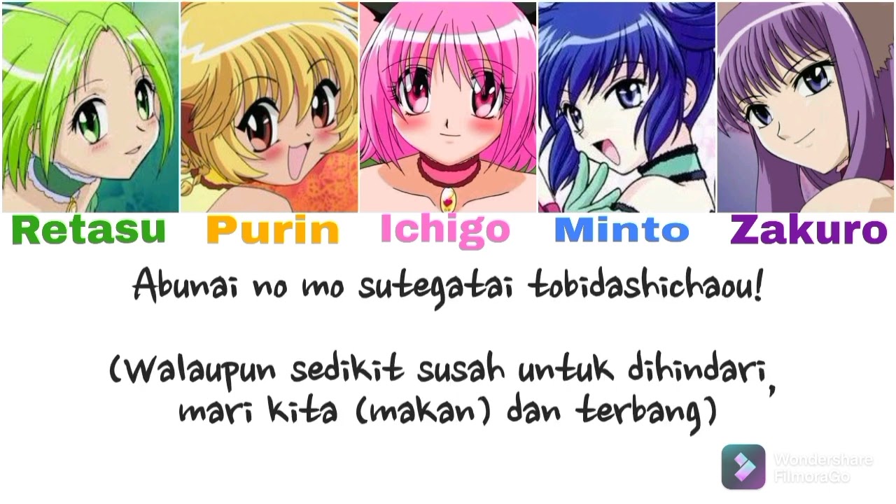 Tokyo Mew Mew - Koi Wa A La Mode | Color Coded | Romaji/Terjemahan Indonesia